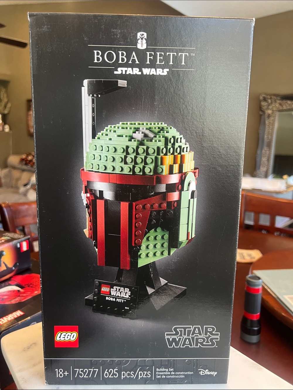 Star Wars Boba Fett Brick Helmet by Star Wars - Green, Red, Black